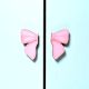 Handcrafted Acacia Wood Pink Bow Handle Pair